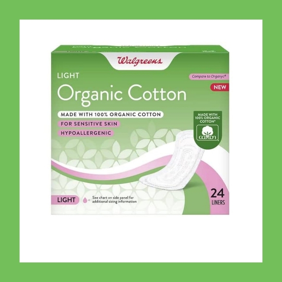 Bundle - Walgreens Organic Panty Liner & Organic Tampons - 1 Box Each - Picture 2 of 4